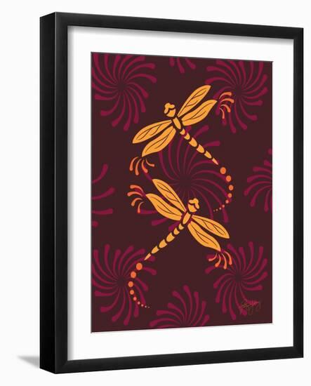 Modern Dragonflies-Patty Young-Framed Art Print