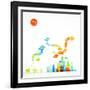 Modern Ecological Town Illustration-radoma-Framed Art Print