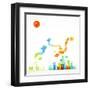 Modern Ecological Town Illustration-radoma-Framed Art Print