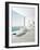 Modern Floor Bathtub Against Huge Window with Seascape View-PlusONE-Framed Photographic Print