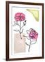 Modern Floral Line I-Elizabeth Medley-Framed Art Print