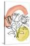 Modern Floral Line II-Elizabeth Medley-Stretched Canvas