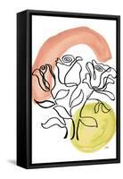 Modern Floral Line II-Elizabeth Medley-Framed Stretched Canvas
