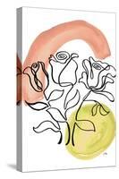 Modern Floral Line II-Elizabeth Medley-Stretched Canvas