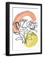 Modern Floral Line II-Elizabeth Medley-Framed Art Print