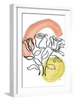 Modern Floral Line II-Elizabeth Medley-Framed Art Print