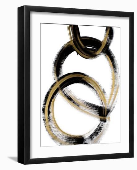 Modern Flow With Gold-Susan Bryant-Framed Art Print