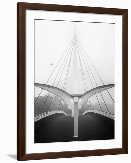 Modern Footbridge in Glasgow, Scotland-Craig Roberts-Framed Photographic Print