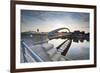 Modern Footbridge in Krakow, Poland-Jacek Kadaj-Framed Photographic Print