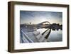 Modern Footbridge in Krakow, Poland-Jacek Kadaj-Framed Photographic Print