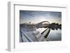 Modern Footbridge in Krakow, Poland-Jacek Kadaj-Framed Photographic Print