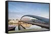 Modern Footbridge-Jacek Kadaj-Framed Stretched Canvas