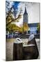 Modern Fountain at St Peter Church, Zurich,CH-George Oze-Mounted Photographic Print