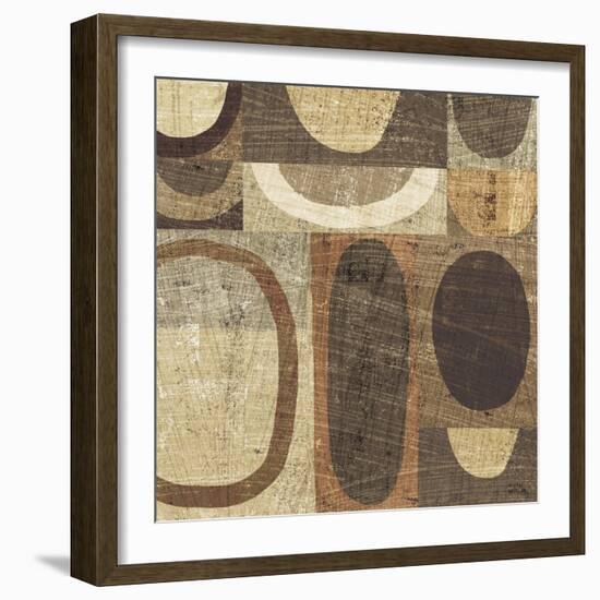 Modern Geometric Neutral I-Michael Mullan-Framed Art Print