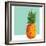 Modern Geometric Pineapple-cienpies-Framed Art Print