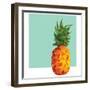 Modern Geometric Pineapple-cienpies-Framed Art Print