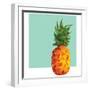 Modern Geometric Pineapple-cienpies-Framed Art Print