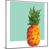 Modern Geometric Pineapple-cienpies-Mounted Art Print