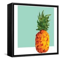 Modern Geometric Pineapple-cienpies-Framed Stretched Canvas