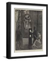 Modern Ghost-Raising, a Sketch Behind the Scenes at the Polytechnic-William Bazett Murray-Framed Giclee Print