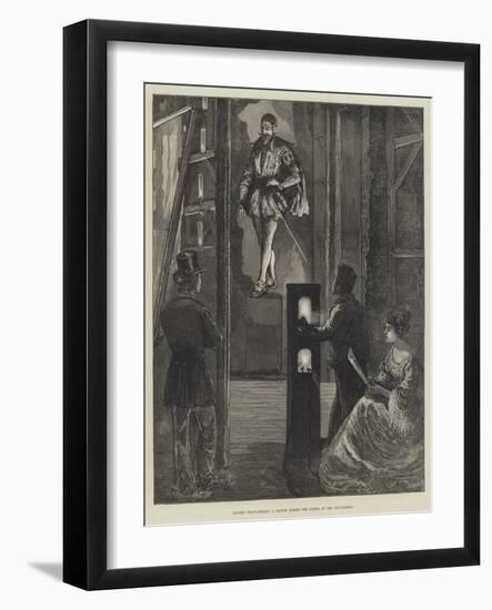 Modern Ghost-Raising, a Sketch Behind the Scenes at the Polytechnic-William Bazett Murray-Framed Giclee Print