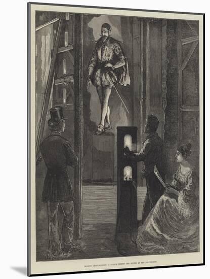 Modern Ghost-Raising, a Sketch Behind the Scenes at the Polytechnic-William Bazett Murray-Mounted Giclee Print