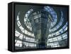 Modern Glass Building, Reichstag, Berlin, Germany, Europe-Hans Peter Merten-Framed Stretched Canvas