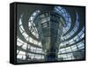 Modern Glass Building, Reichstag, Berlin, Germany, Europe-Hans Peter Merten-Framed Stretched Canvas