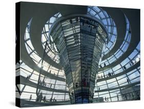 Modern Glass Building, Reichstag, Berlin, Germany, Europe-Hans Peter Merten-Stretched Canvas