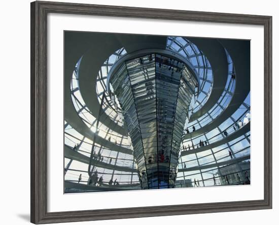 Modern Glass Building, Reichstag, Berlin, Germany, Europe-Hans Peter Merten-Framed Photographic Print