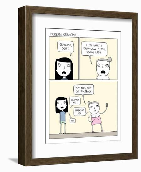 Modern Grandma-Reza Farazmand-Framed Art Print