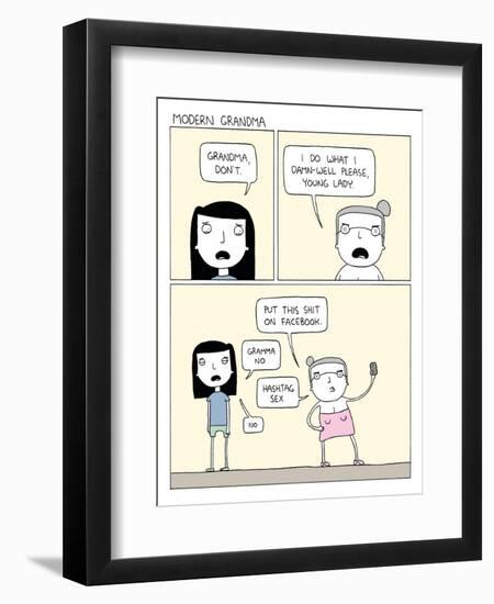 Modern Grandma-Reza Farazmand-Framed Art Print