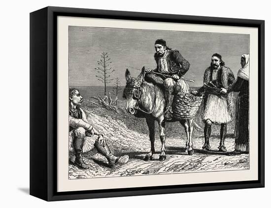 Modern Greek Peasants. Greece-null-Framed Stretched Canvas