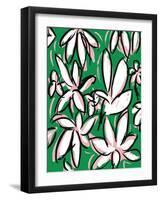 Modern Green Floral-Jan Weiss-Framed Art Print