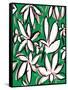 Modern Green Floral-Jan Weiss-Framed Stretched Canvas