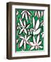 Modern Green Floral-Jan Weiss-Framed Art Print