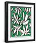 Modern Green Floral-Jan Weiss-Framed Art Print