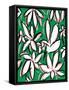 Modern Green Floral-Jan Weiss-Framed Stretched Canvas