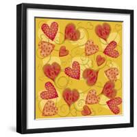 Modern Hearts-Maria Trad-Framed Giclee Print