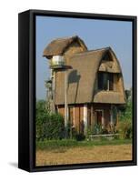Modern House Built in Traditional Style Near Ubud, Bali, Indonesia, Southeast Asia-Murray Louise-Framed Stretched Canvas