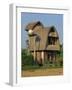 Modern House Built in Traditional Style Near Ubud, Bali, Indonesia, Southeast Asia-Murray Louise-Framed Photographic Print