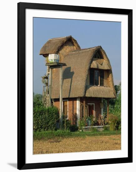 Modern House Built in Traditional Style Near Ubud, Bali, Indonesia, Southeast Asia-Murray Louise-Framed Photographic Print