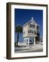 Modern House by the Beach in the Gulf Coast Town of Bradenton Beach, South of Tampa, Florida, USA-Fraser Hall-Framed Photographic Print