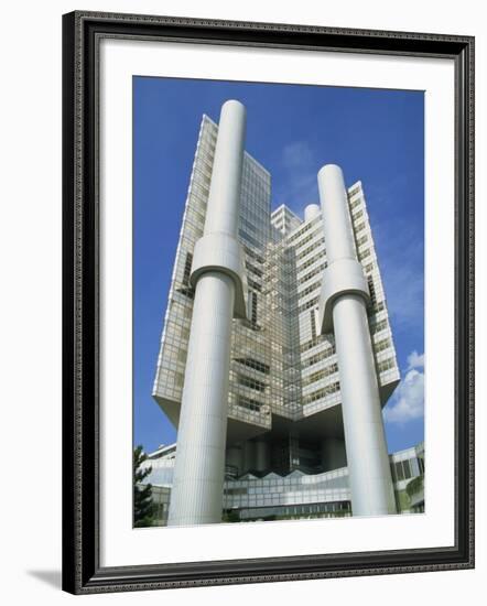 Modern Hypobank Building in Munich, Bavaria, Germany, Europe-Hans Peter Merten-Framed Photographic Print