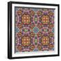 Modern Indian Pattern-Sangoiri-Framed Art Print