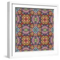 Modern Indian Pattern-Sangoiri-Framed Art Print