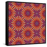 Modern Indian Pattern-Sangoiri-Framed Stretched Canvas