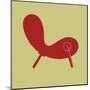 Modern Indian Red Chair-Anita Nilsson-Mounted Art Print