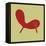 Modern Indian Red Chair-Anita Nilsson-Framed Stretched Canvas