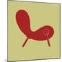 Modern Indian Red Chair-Anita Nilsson-Mounted Art Print